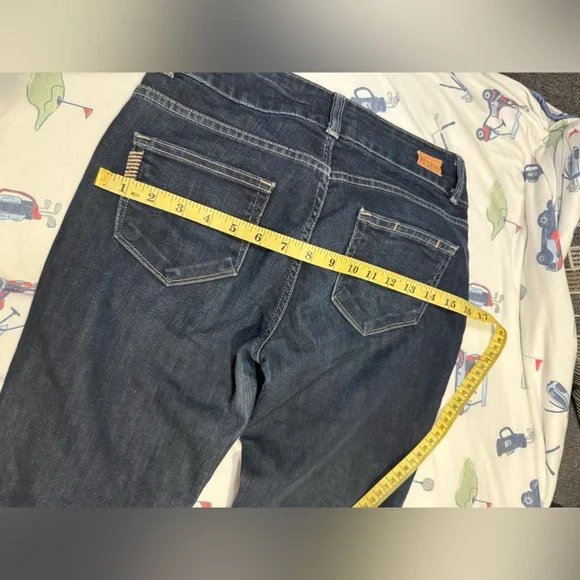 PAIGE Dark Blue Flare Jeans - Picture 11 of 17
